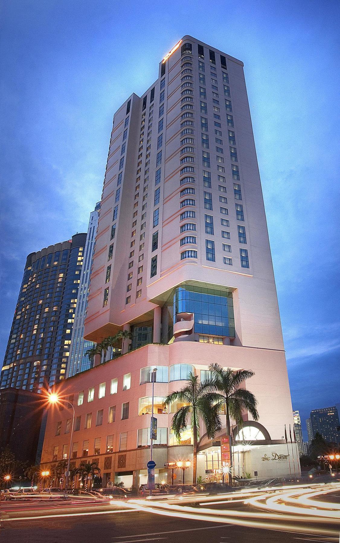 מלון Dorsett קואלה לומפור מראה חיצוני תמונה The hotel at night